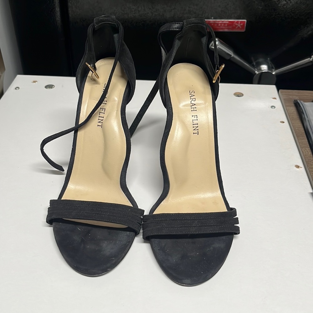 Black Sara flint heels